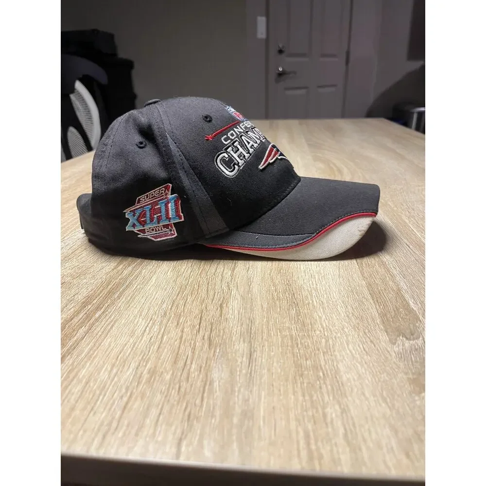 New England Patriots Hat Cap Strapback NFL Football Conference Champs Adjustable